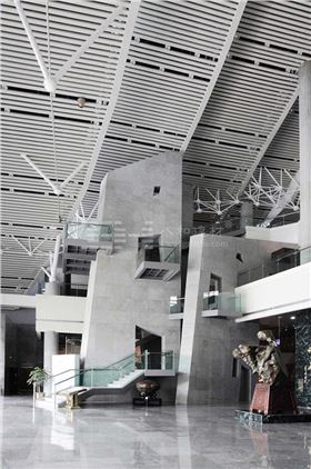 柳州奇石展覽館-鋁單板、條形鋁天花板、鋁格柵吊頂3