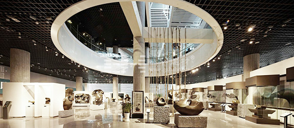 柳州奇石展覽館-鋁單板、條形鋁天花板、鋁格柵吊頂4