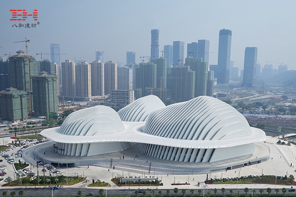 案例欣賞：氟碳鋁單板、異型鋁單板裝飾廣西文化藝術中心外墻